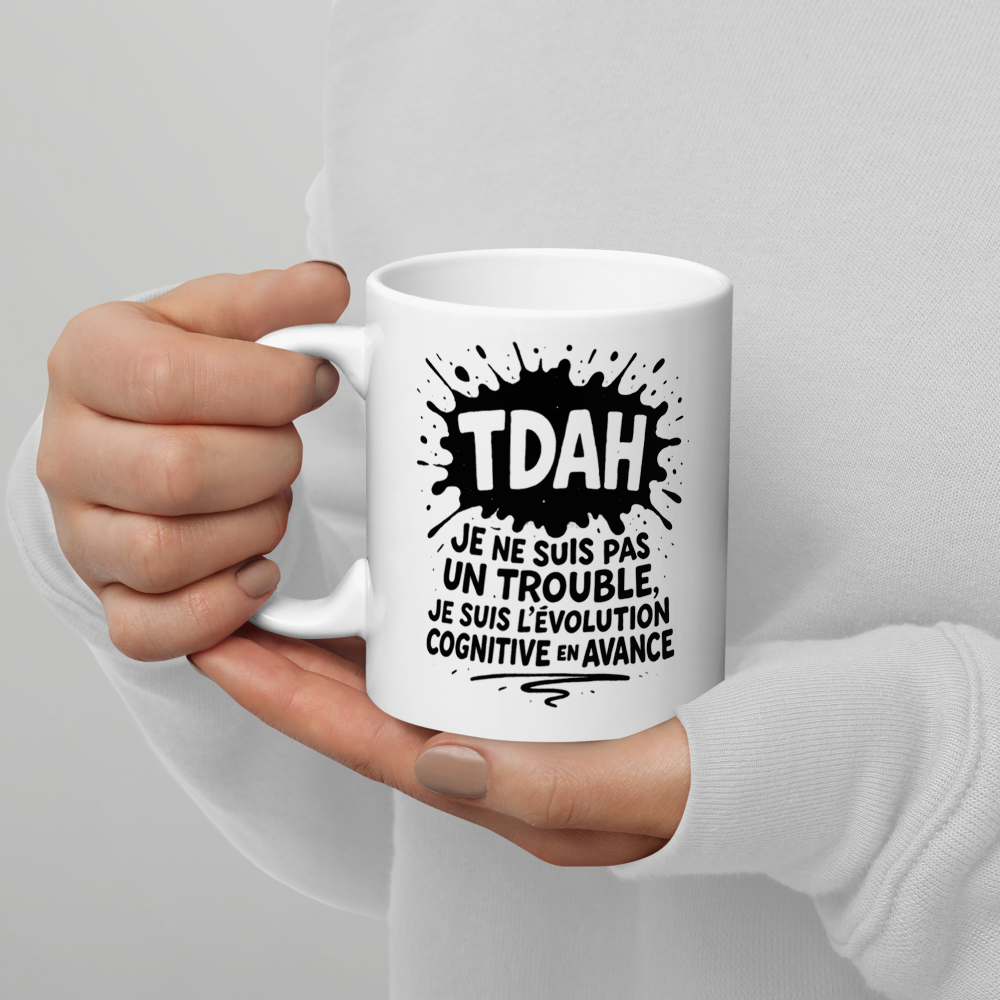 Mug TDAH – Évolution Cognitive en Avance | Humour Neurodivergent