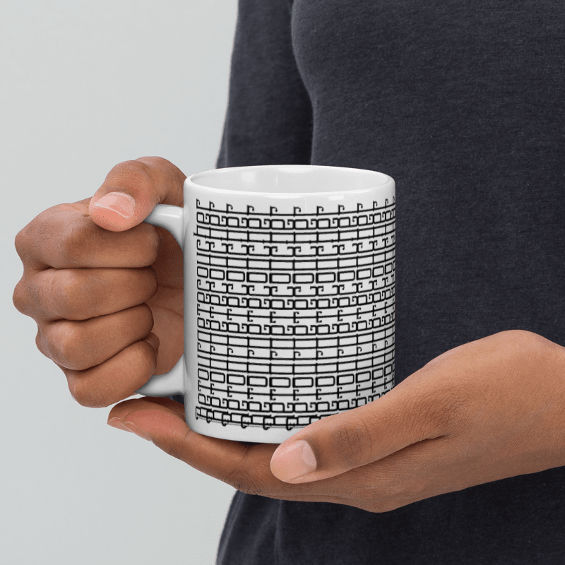 Mug Blanc Brillant “Retourne te coucher” – Message subliminal pour matins hostiles