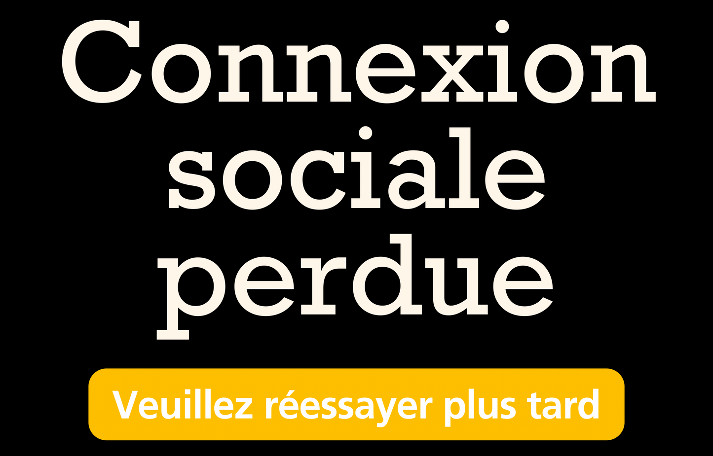 Mug brillant noir - Humour - Connexion sociale perdue…